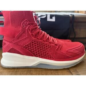 APL Concept X Shoes Mens Size 10.5 Red White Black Knit High Top Sneakers New
